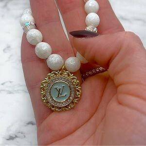 Authentic Louis Vuitton Bracelet Repurposed Authentic Louis Vuitton Blue…